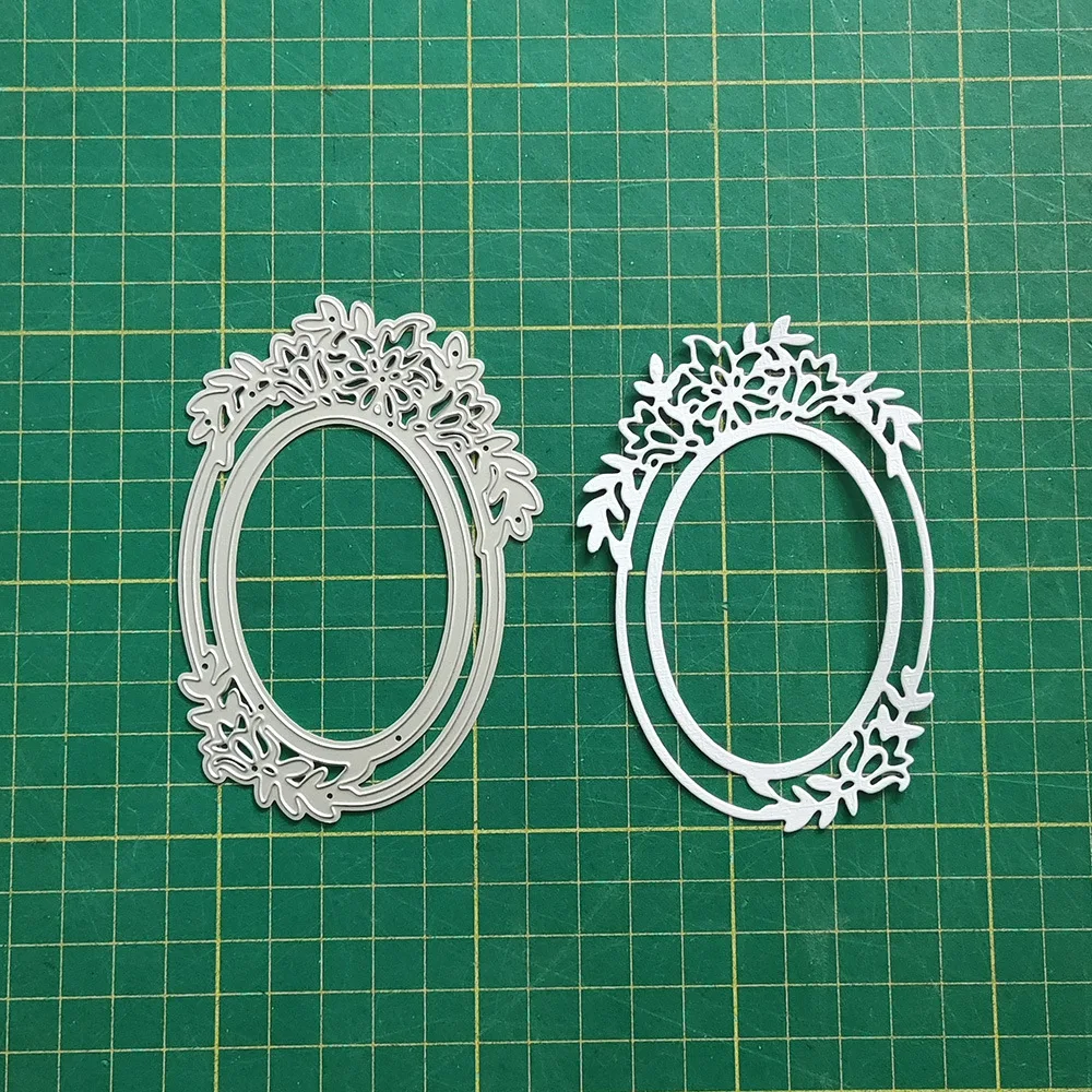 Кружевная овальная эллиптическая рамка металлические Вырубные штампы сделай