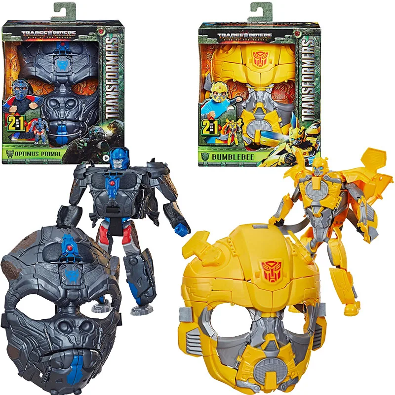 

Трансформеры Hasbro 7, экшн-Фигурка «табак зверей» 2-в-1, преобразующая маска Optimus Primal Bumblebee, модель, игрушка для мальчика, подарок