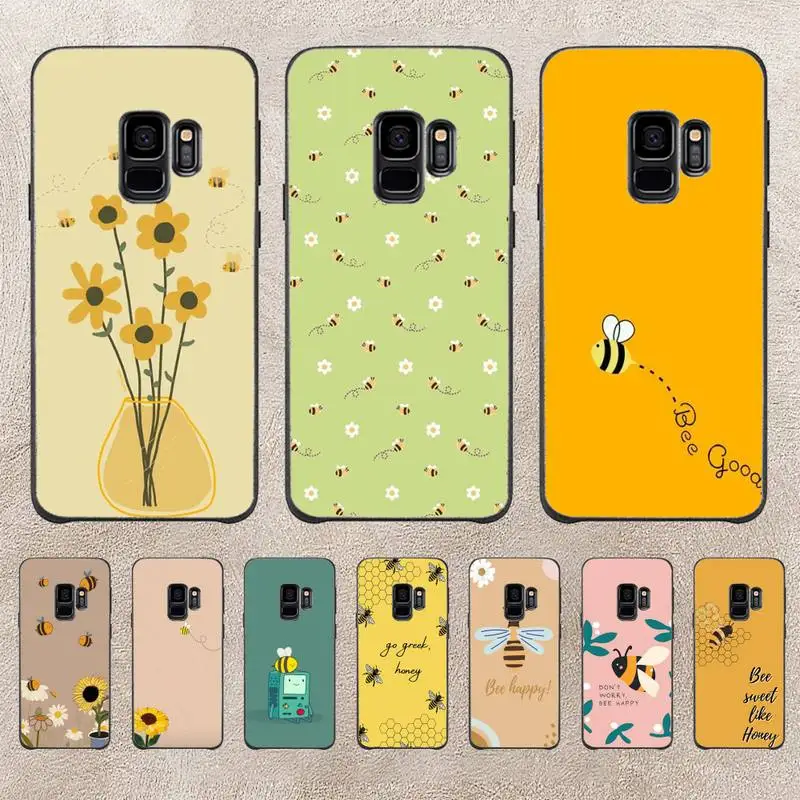 

Cartoon Animal Little Yellow Bees Phone Case For Samsung Galaxy J200 J2 Prime J2 Pro J6 2018 J250 J4 Plus J415 J5 Prime J7