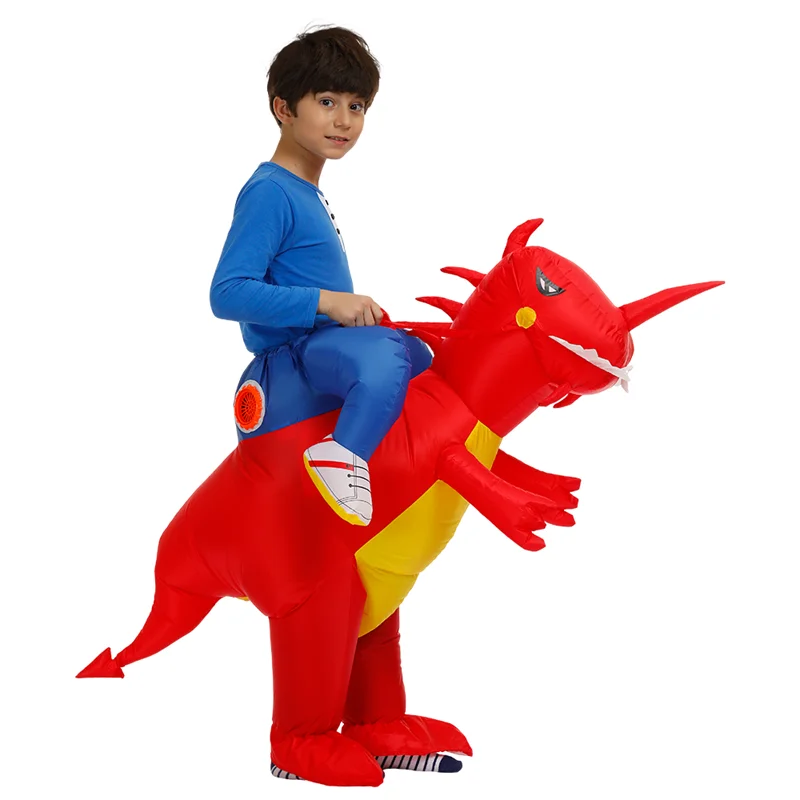 Cosplay Adult Kids Alien Inflatable Dinosaur Costume Boys Girls Party Costume Funny Suit Anime Fancy Dress Halloween Coss Easy images - 6
