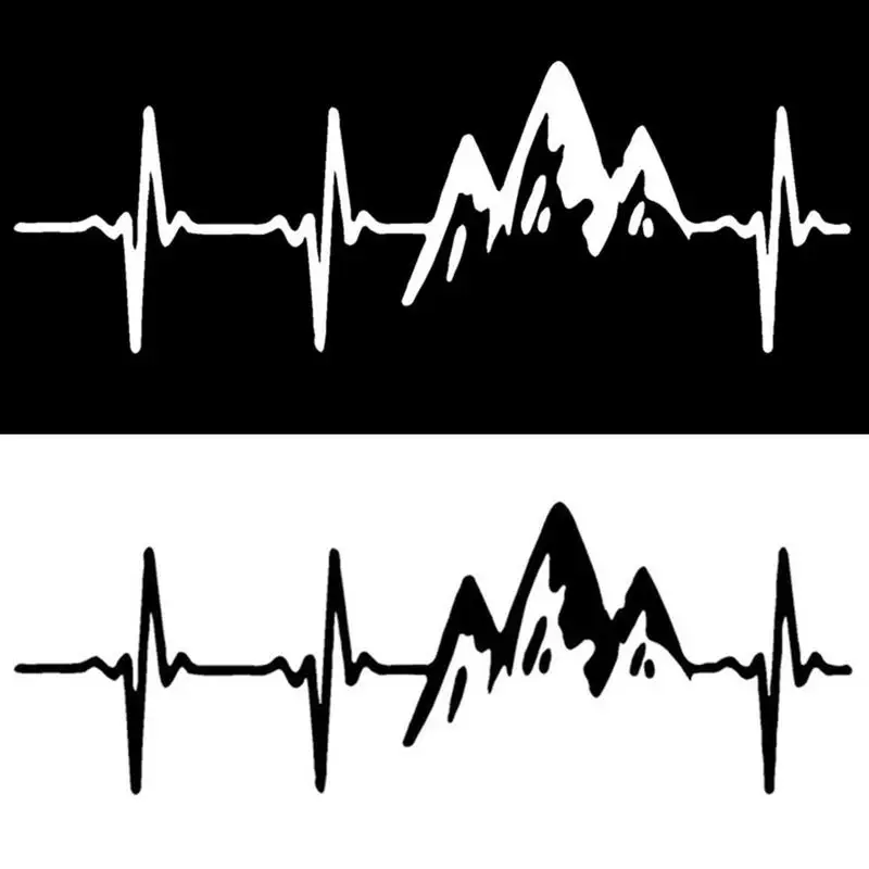 

Car Sticker - Climbing Mountains Cool Car Stickers Mountains Shape Car Stickers Large Art Pattern Sticker For Automobile