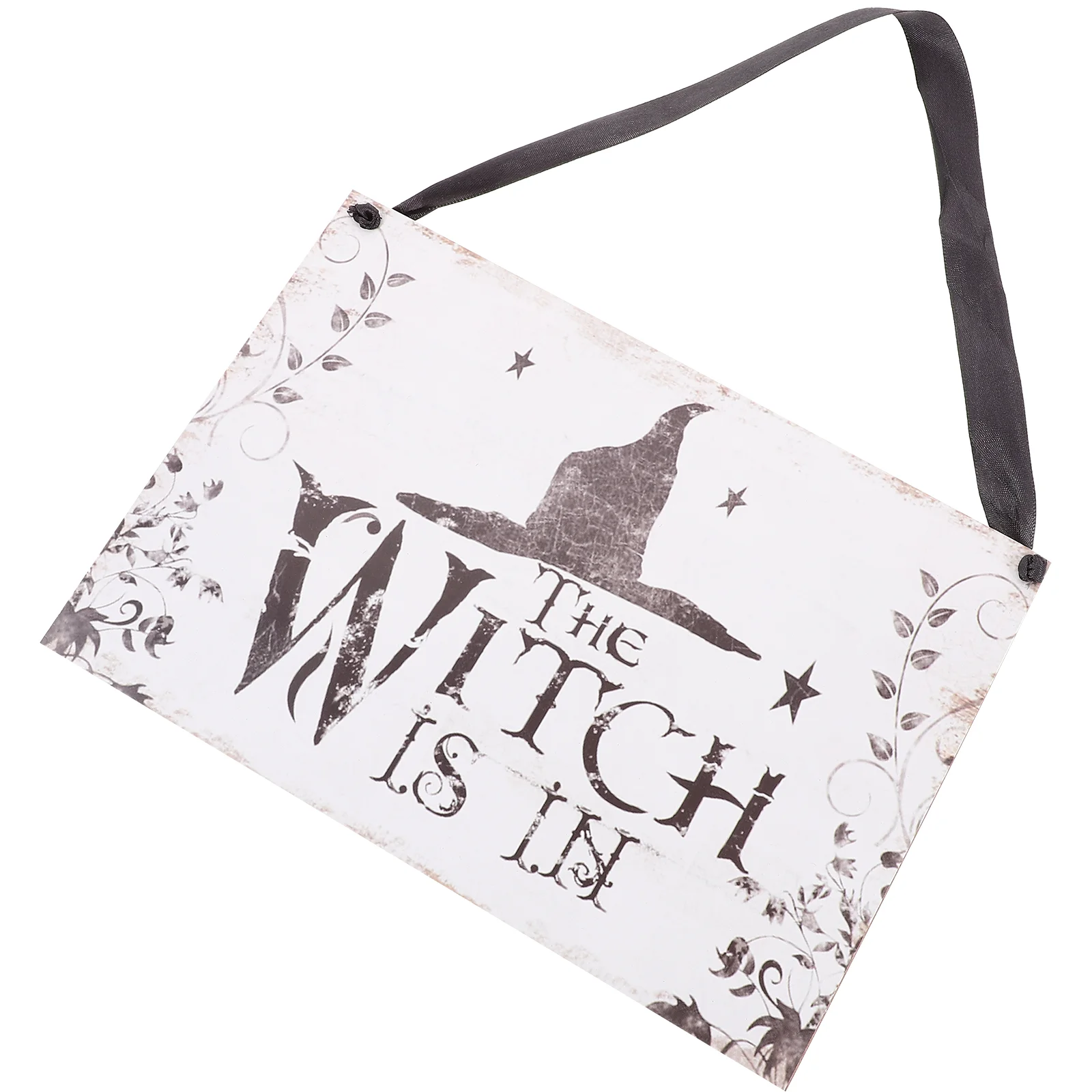 

Hanging Welcome Sign Trick or Treat Wooden Plaque Board for Haunted House Witch is in Decorative Signs Plaques