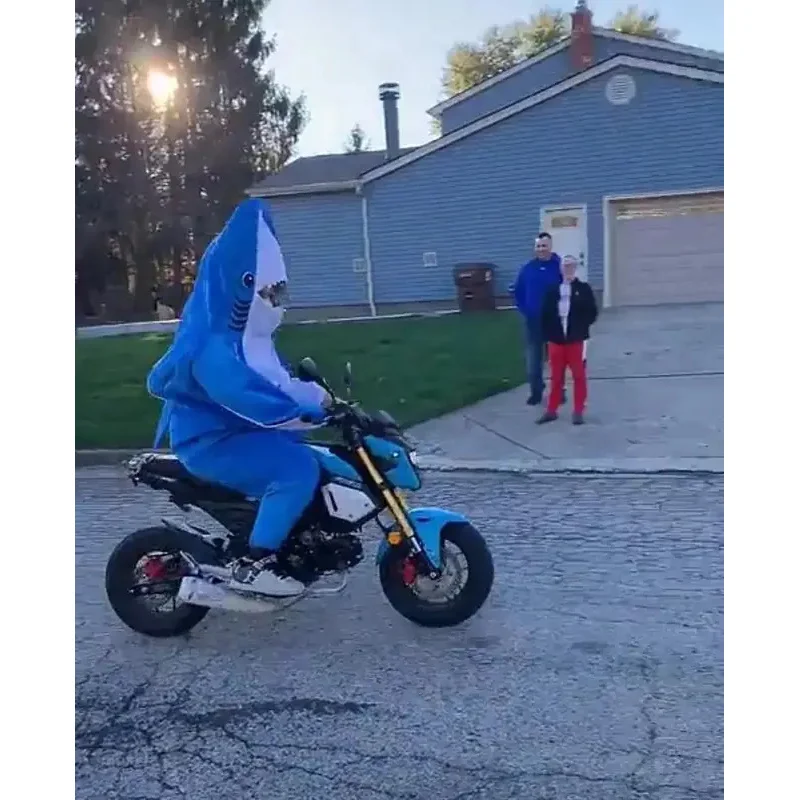 Детский семейный костюм акулы косплей Толстовка для взрослых на Хэллоуин