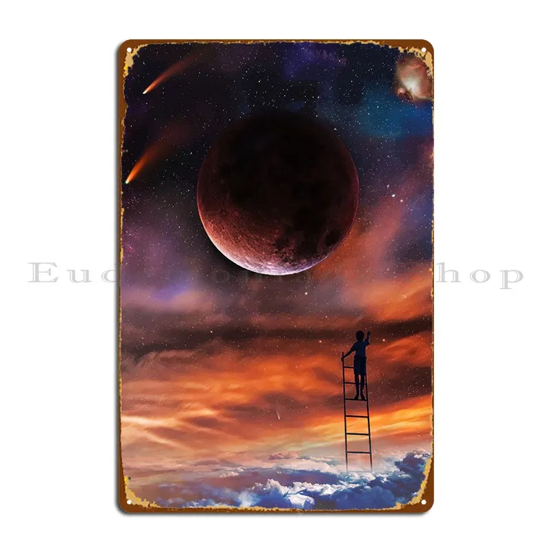

Space 04 Metal Sign Home Wall Mural Wall Cave Pub Designing Tin Sign Poster