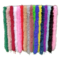 2meters super thick fluffy colorful turkey feathers boa 50g marabou feather carnival wedding accessories decoration plumes decor