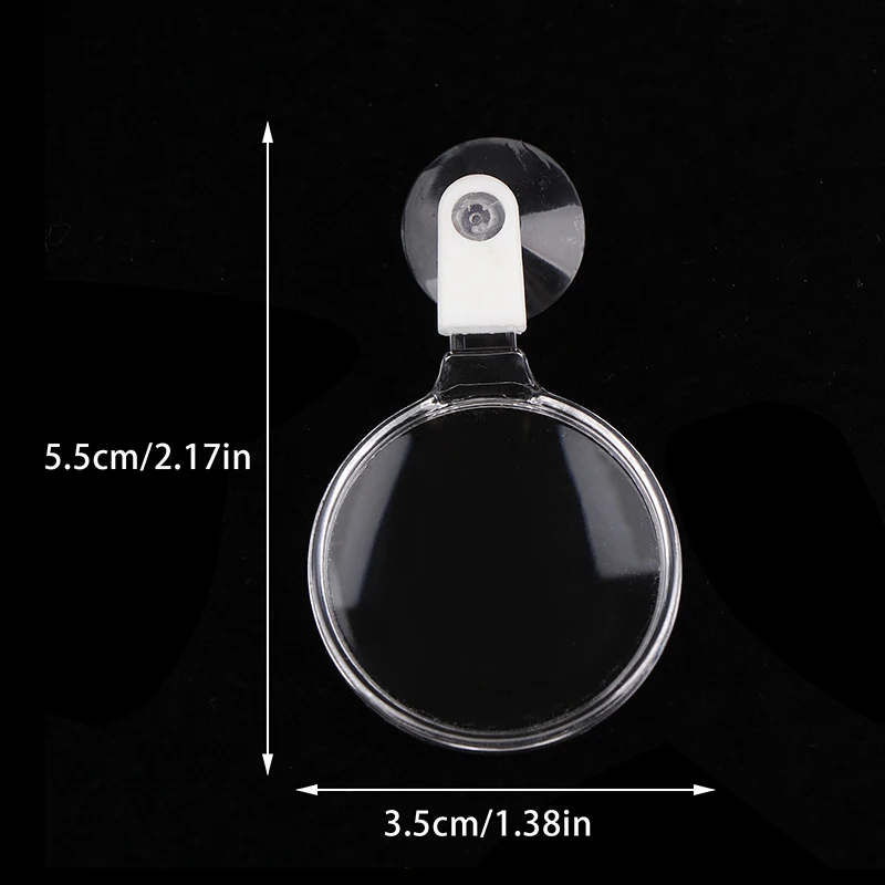 Fish Tank Magnifying Glass Aquarium Magnifier Acrylic Suction Cups Viewer Micro Landscape And Small Animal Observation