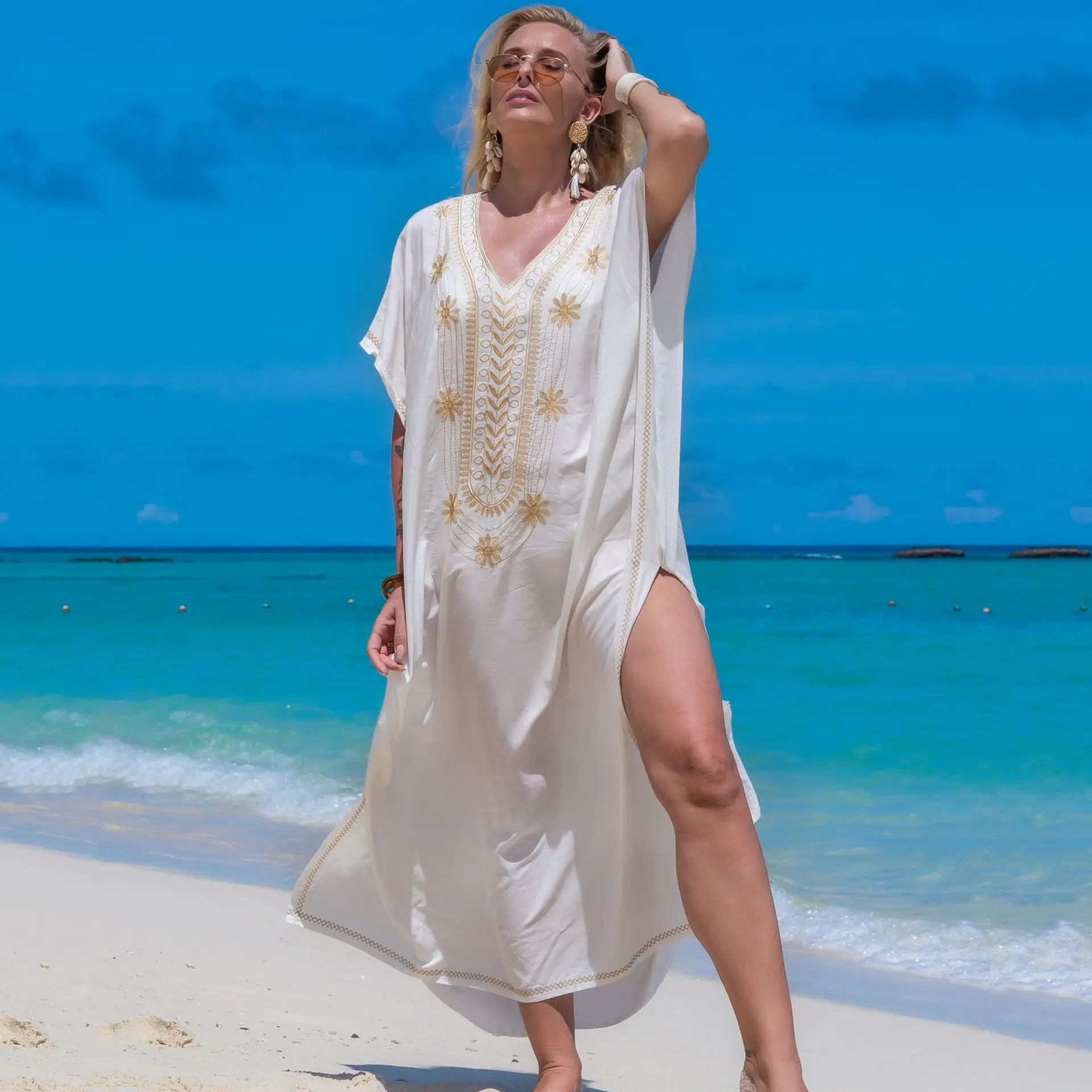 

Пляжная накидка из искусственного шелка, праздничное платье