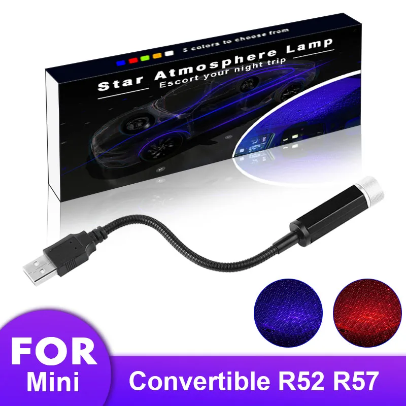 

Car Internal USB Atmosphere Light LED Lights Lamps for BMW Mini Convertible R52 R57 F56 R56 R58 R59 R60 JCW Countryman Clubman