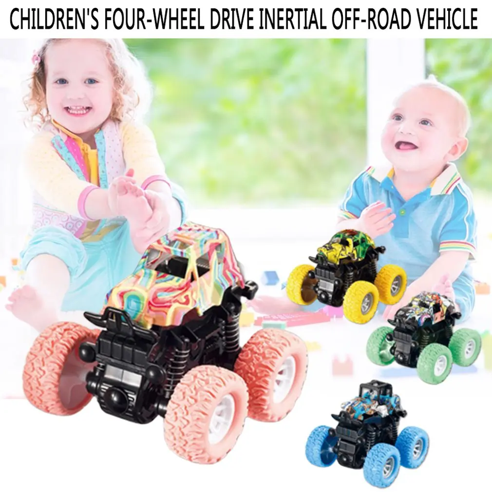 

Kids Car Toys Big Wheel Monster Truck 360 Degree Flipping Car Inertia Friction Power Car SUV Diecast Outdoor Toys for Boys Gift