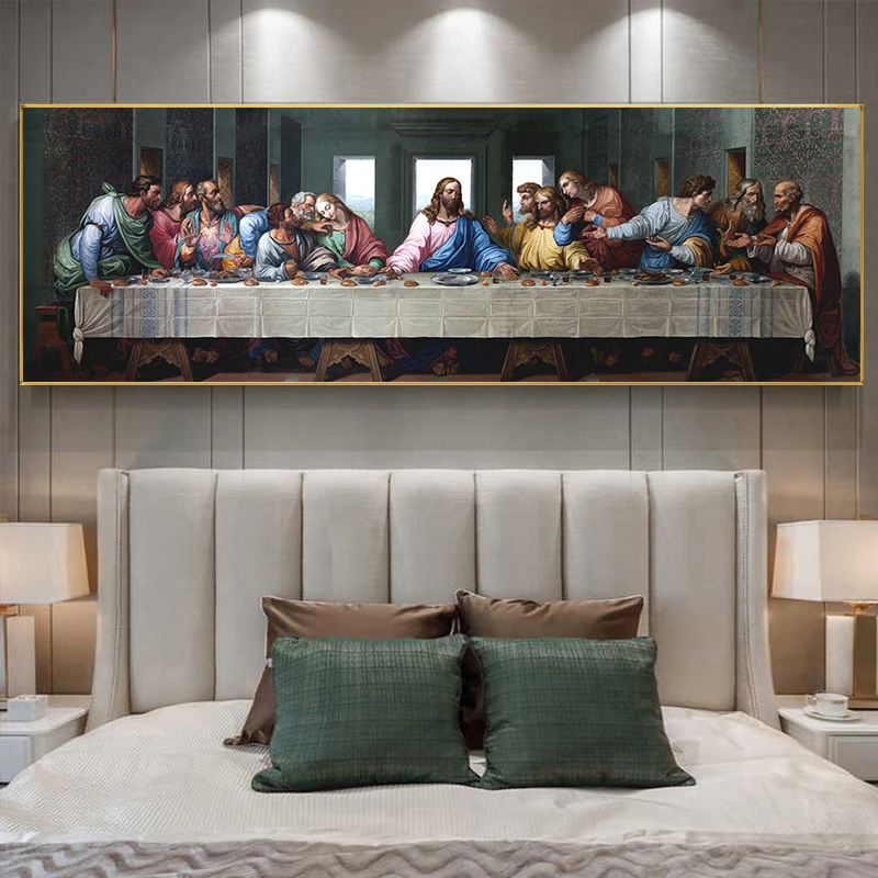 

Знаменитый искусство «Последний Ужин» Леонардо да Винчи, холст, фотообои и принты для декора гостиной