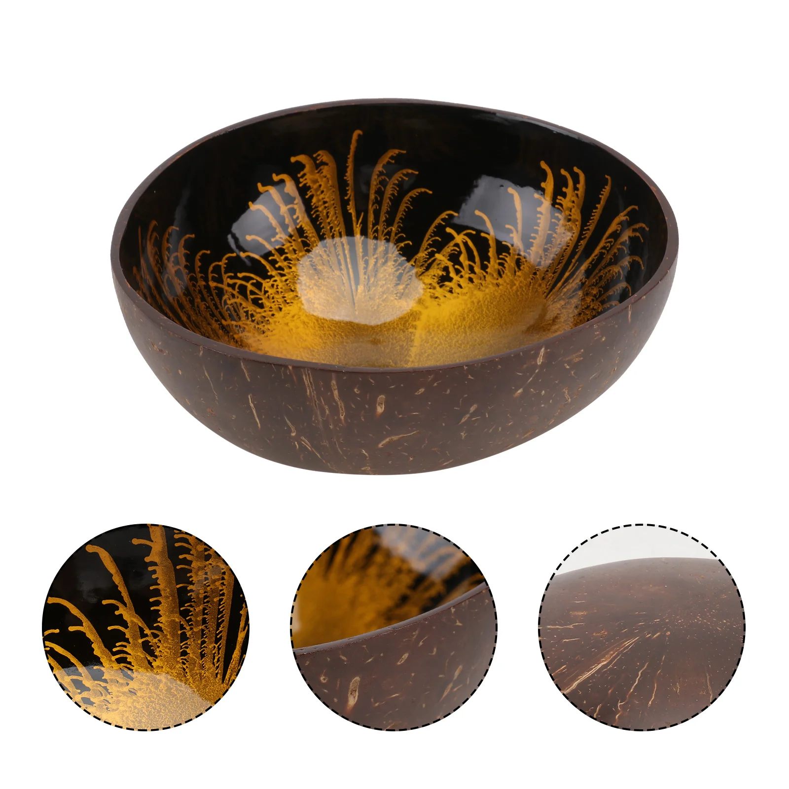 

Bowl Bowls Candy Decorative Shell Key Storage Holder Serving Nuts Container Decor Table Entryway Wooden Salad Dish Home Natural