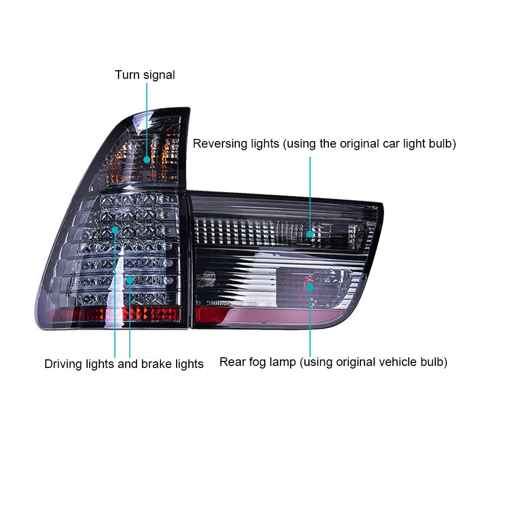 Задние фонари для BMW X5 E53 1998-2006 1 пара