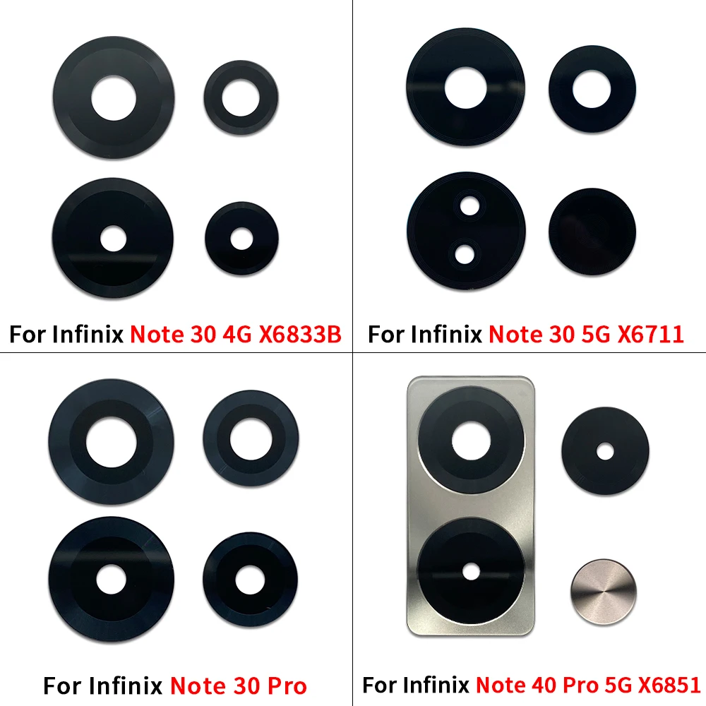 Хорошее качество стекло для камеры Infinix Note 30 4G 5G 40 Pro X6833B X6832 X6851 задняя камера