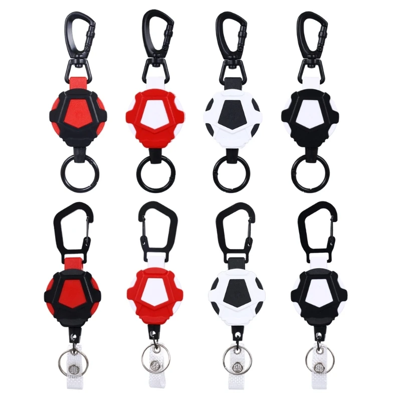 

Сверхмощный выдвижной брелок B36F с зажимом для ремня, выдвижная катушка для ID-значков, выдвижной держатель для значков, брелок со стальным шн...