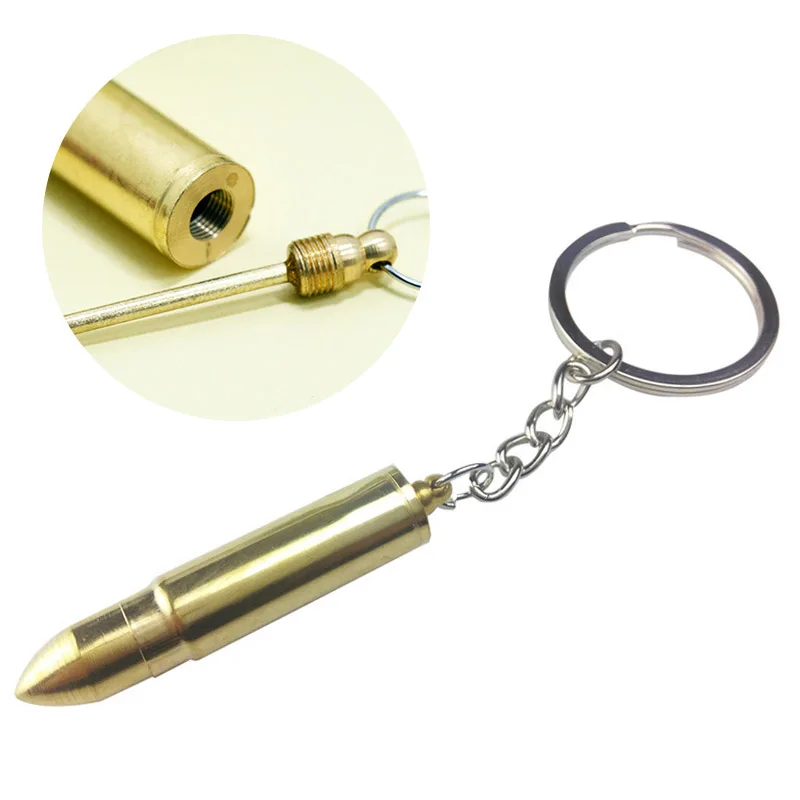 

1pc New Bullet Keychain Car Key Rings Earpick Ear Pick Spoon Keychain Keyring Auto Products Car Accessories Dropshipping