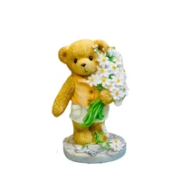 3d bear silicone mould for cake toppers chocolate clay pastoral bear silicone mould