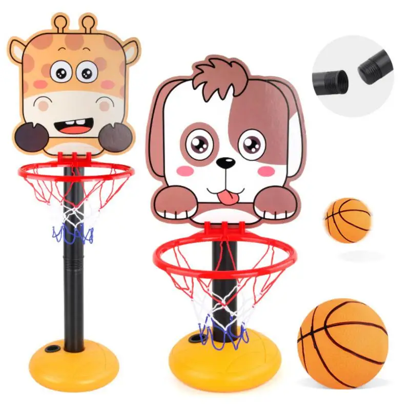 

Adjustable Basketball Hoop Stand Rack For Kids Baby Outdoor Indoor Sports Cartoon Basket Holder Children Goal Shoot Game Toys