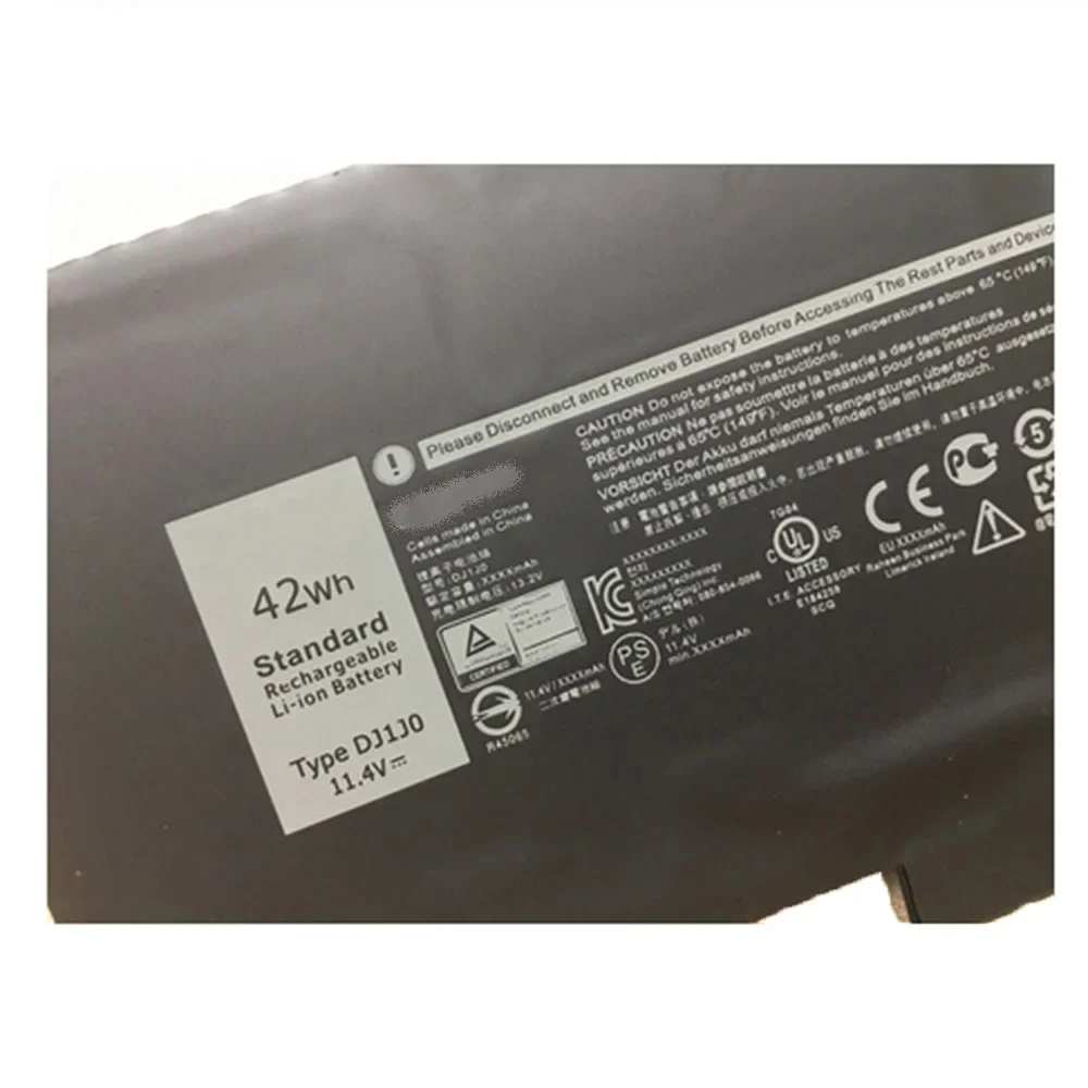 DJ1J0 0G74G 11 4 В 42 Втч оригинальный аккумулятор для ноутбука DELL Latitude 12 7000 7280 7380 7480 E7290 390