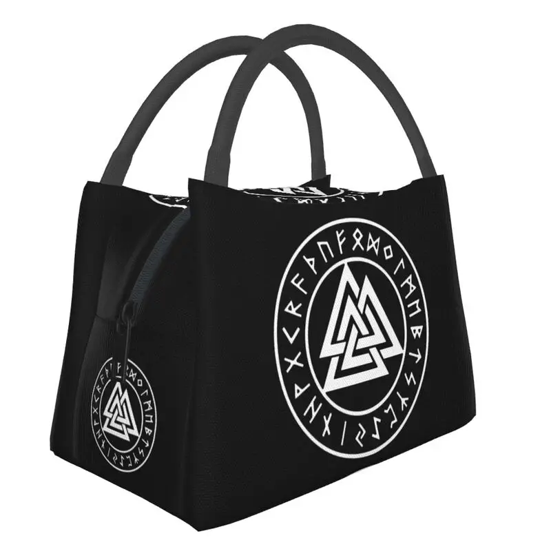 

Викинг один Valknut Runes термоизолированная сумка для ланча в стиле норвежских викингов Valhalla многоразовая сумка для ланча для хранения еды конт...