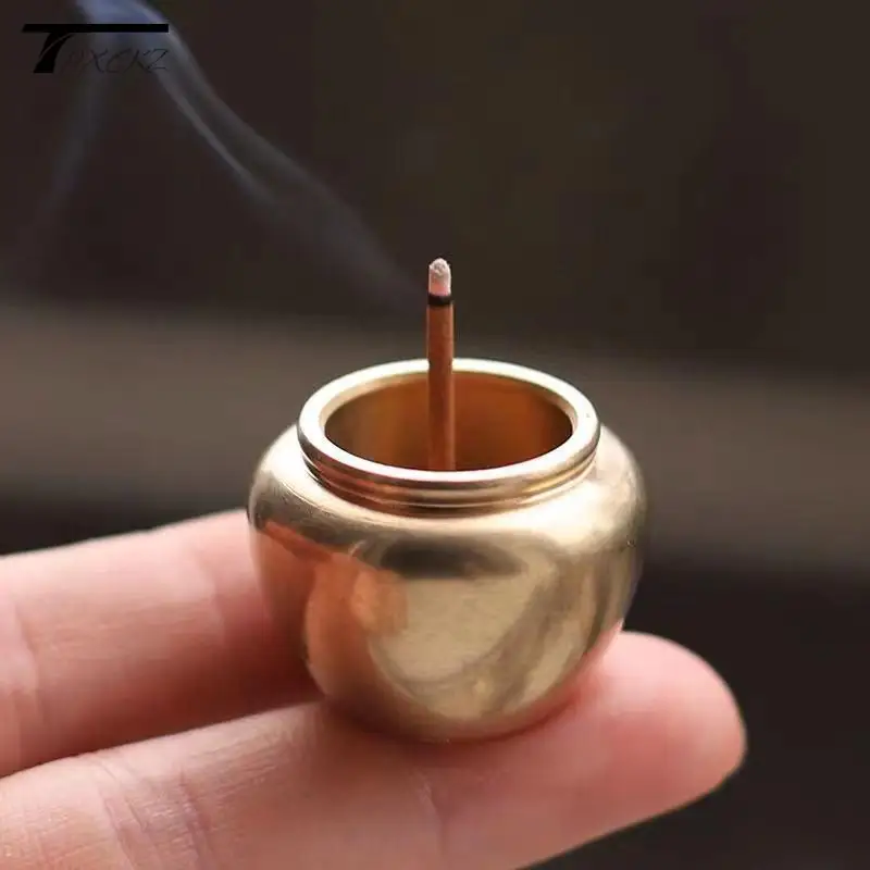 Creative 3 Holes Multifunction Incense Stick Round Shape Incense Burner Crafts Home Decoration