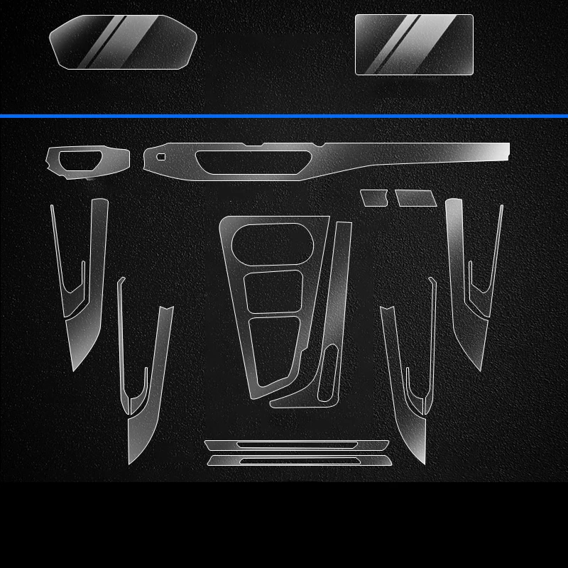 

Наклейка на панель управления центральной передачей автомобиля, Защитная Наклейка на панель приборной панели для Audi A4 b9 allroad avant A5 с защитой ...