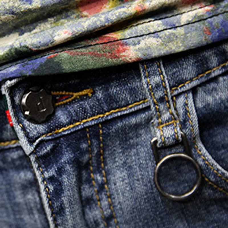 Autumn And Winter 2022 Trendy Brand Men's Skinny Jeans Trendy Men Slim Teenager Pants Korean Trend Wild Feet Pencil Pants