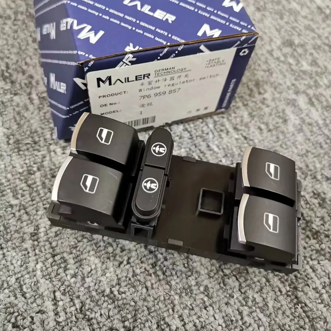 

Высококачественная кнопка переключения стеклоподъемника ПЕРЕДНЕЙ ДВЕРИ ДЛЯ VW Touran Sharan 2011-2016 Touareg для Seat Alham 7P6959857