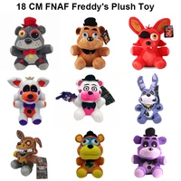 fnaf plush toys freddy bear foxy chica clown bonnie animal stuffed plushie dolls kawaii christmas birthday gifts for children