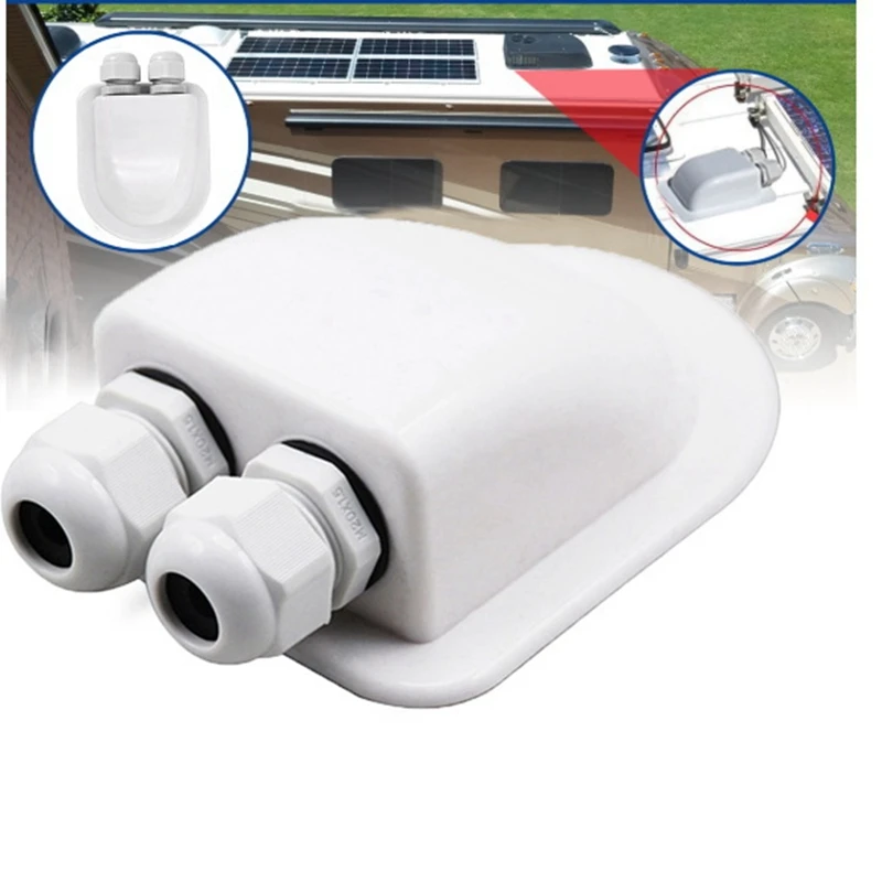 Двойной провод для входа в солнечную панель трос крышу двойного отверстия