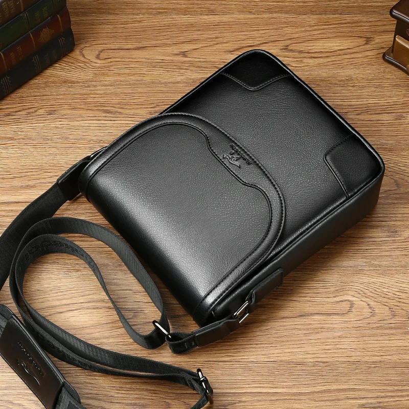 Мужская сумка-кенгуру из искусственной кожи