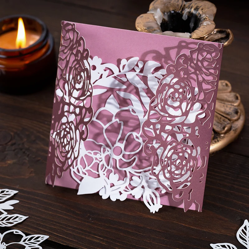 10 шт. полые цветочные листья кружевная бумага нежелательный Журнал Планировщик