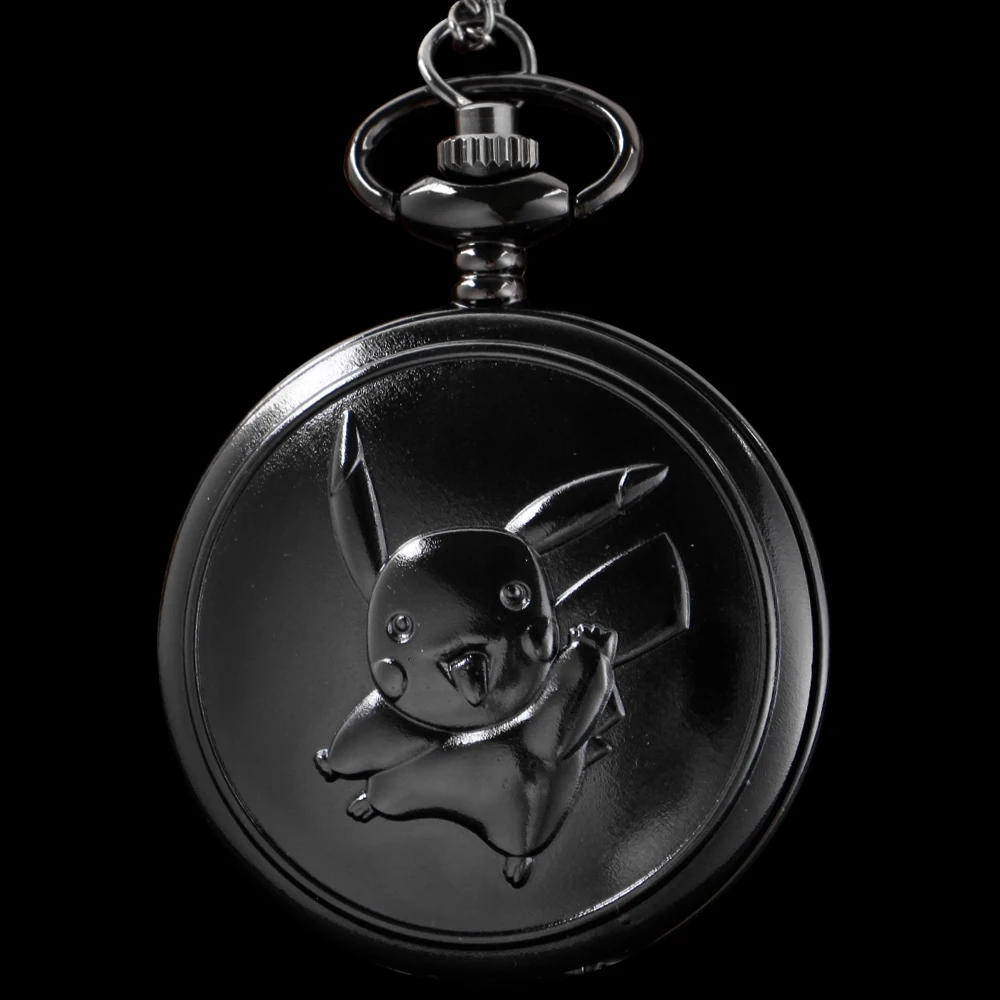 

Classic Pet Anime Thunder Elf Quartz Pocket Watch Vintage Men's and Women's Chain Accessories Necklace Pendant Holiday Gift