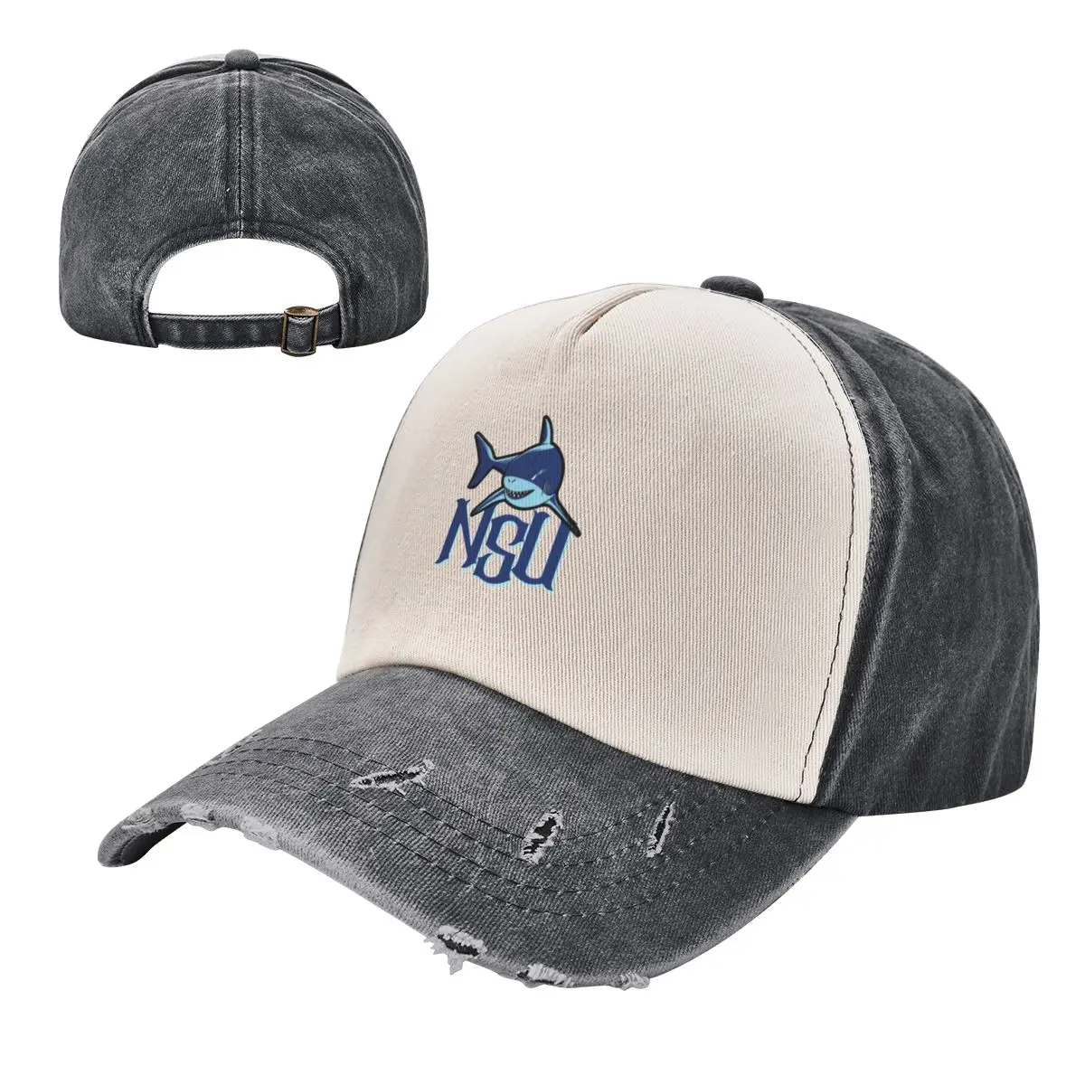 Бейсбольная кепка Nova Southeastern University blue shark NSU с капюшоном рыболовная Icon Hat брендовая