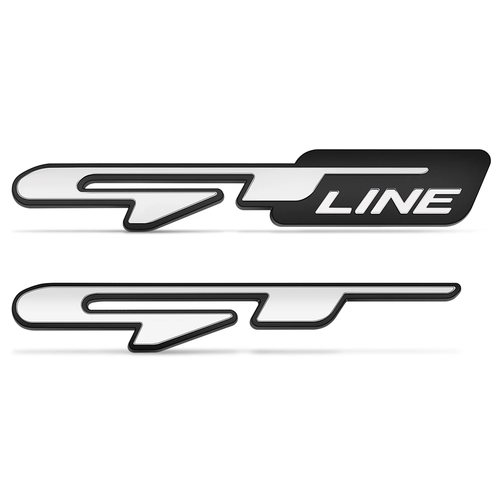 Наклейка на переднюю решетку автомобиля Эмблема багажника логотип GT Line для Peugeot