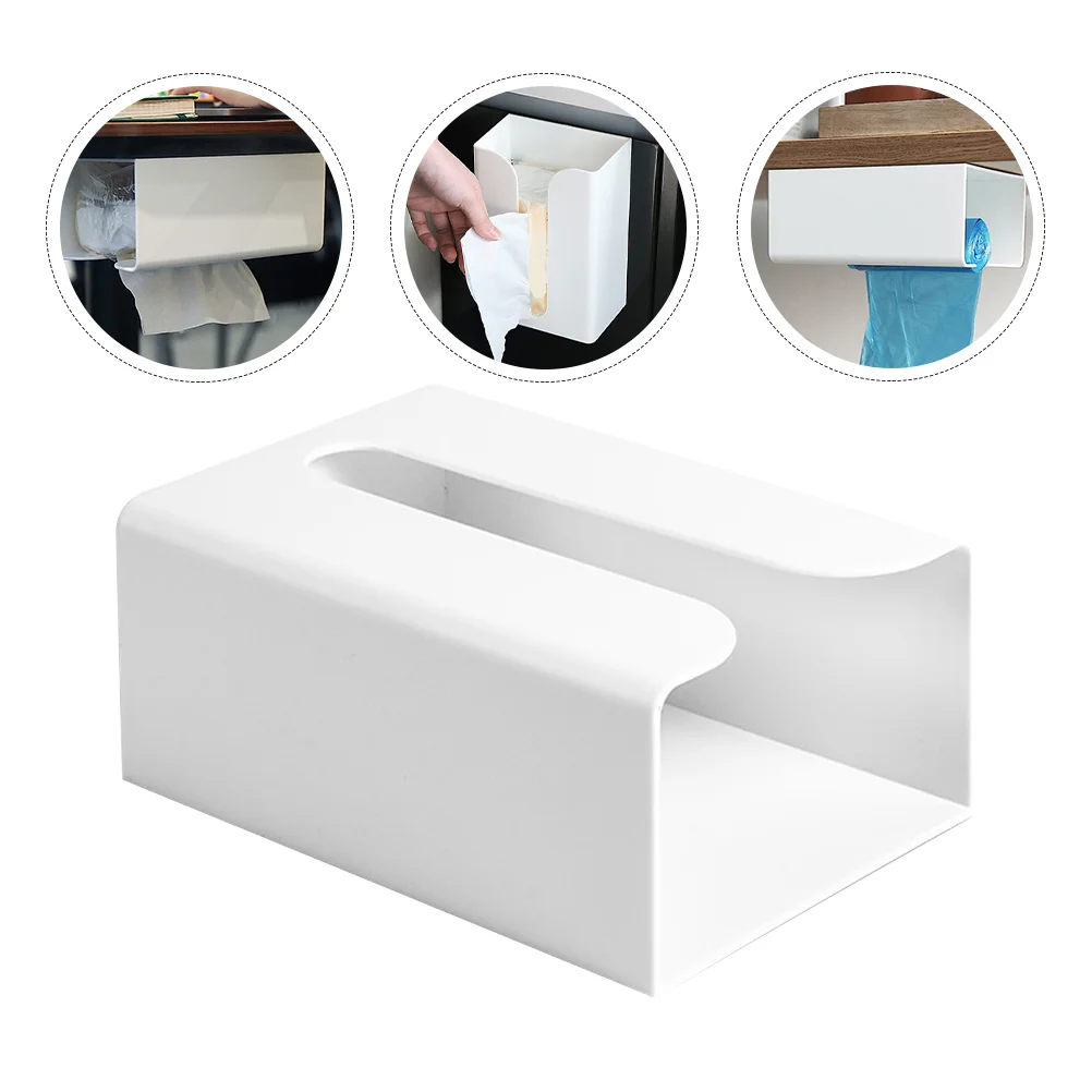 

Tissue Box Paper Holder Wall Toilet Bathroom Dispenser Mounted Towel Mount Roll Storage Punch Free Cover Cabinet Container Rack