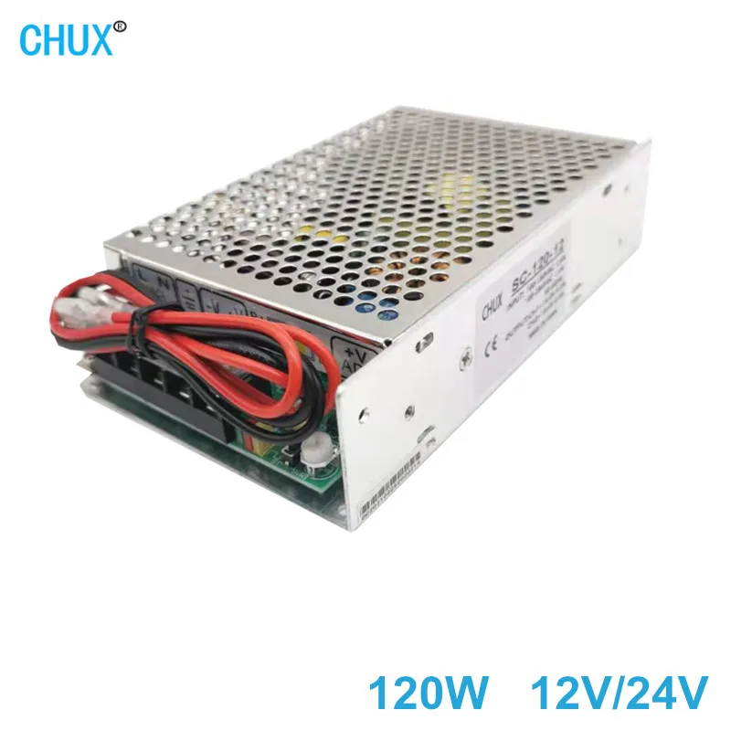 CHUX-fuente de alimentación conmutada UPS, 12V, 24V, Universal, tipo de carga CA, LED SMPS, 120w, SC120W-12, Envío Gratis