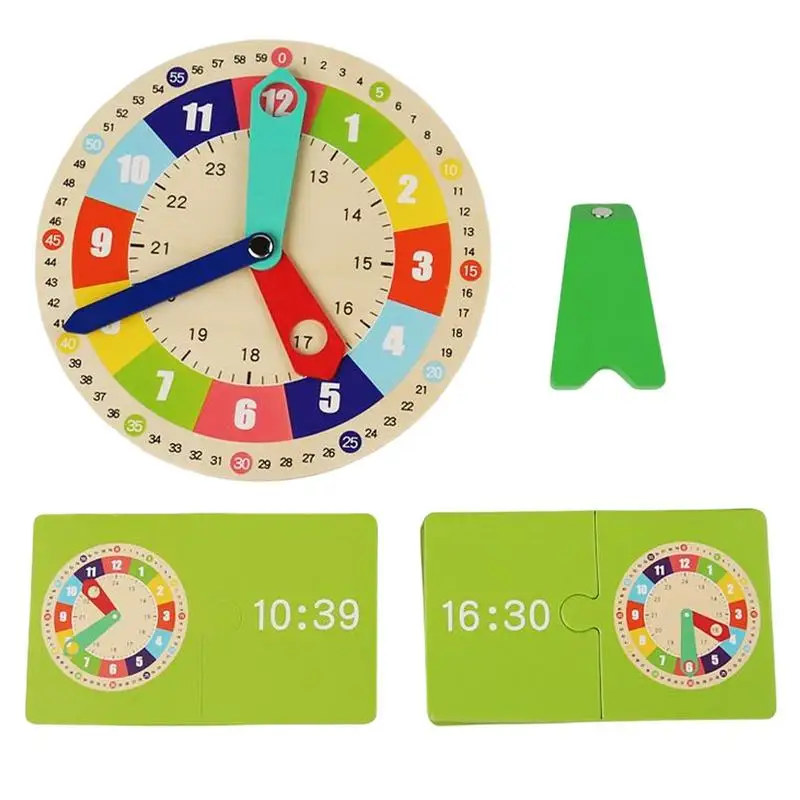 

Часы Монтессори обучающая игрушка для детей, деревянные цифровые часы, набор для обучения времени и познания, отличная умная доска, игрушки, подарок