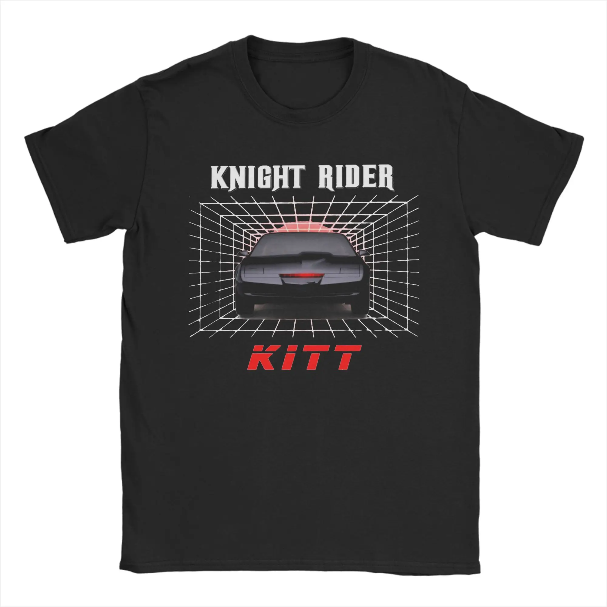 Фото Футболка Hip Hop K2000 Knight Rider KITT, мужская хлопковая футболка с короткими рукавами и круглым вырезом, летняя одежда №1