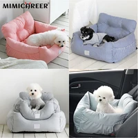 pet dog sofa mat car seat pad with safety belt dog sleep beds blanket cushion kennel for small medium dogs pet travel supplies