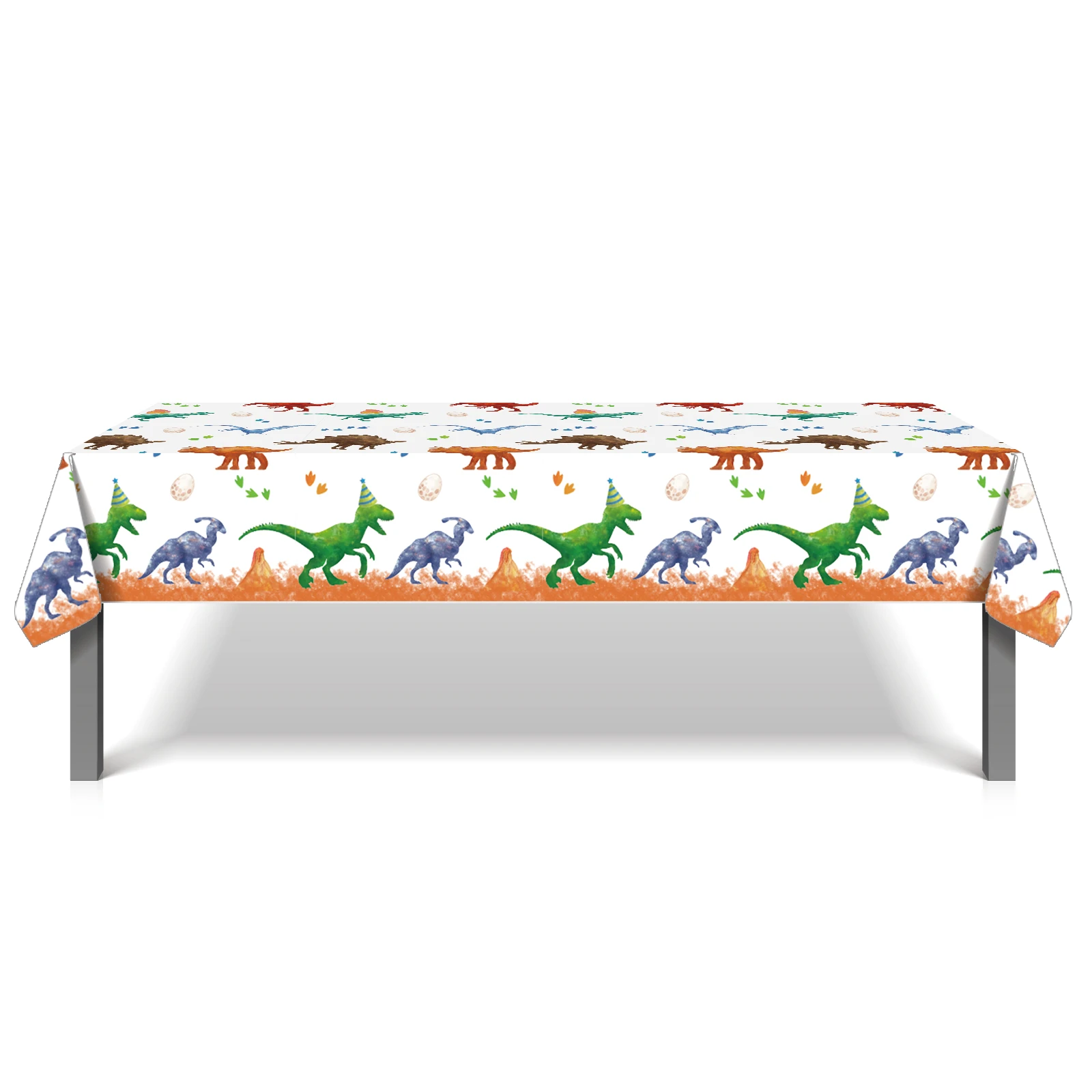 

130x220cm Dinosaur Dragon Theme Birthday Party Tablecloth Disposable Table Cover Baby Shower Party Dinner Decoration Supplies