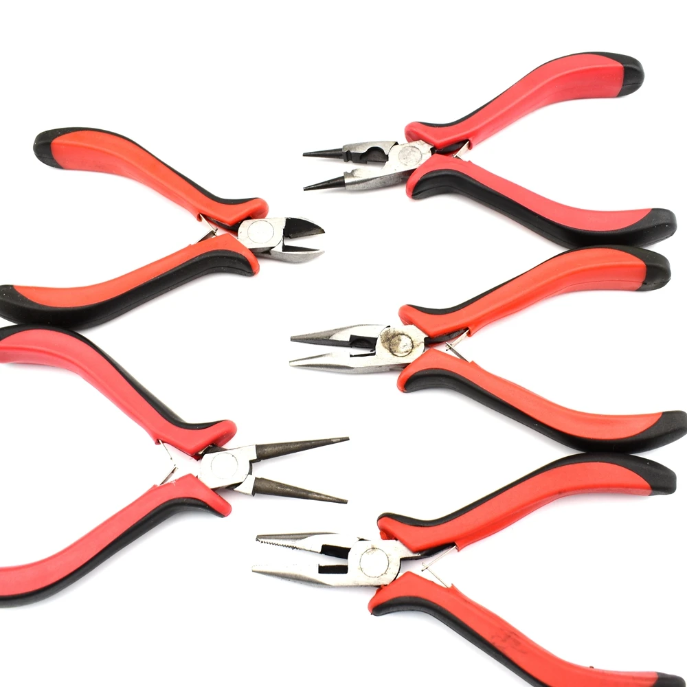 

1 PC【JS058】DIY handmade special tools red thickened handle practical jewelry pliers