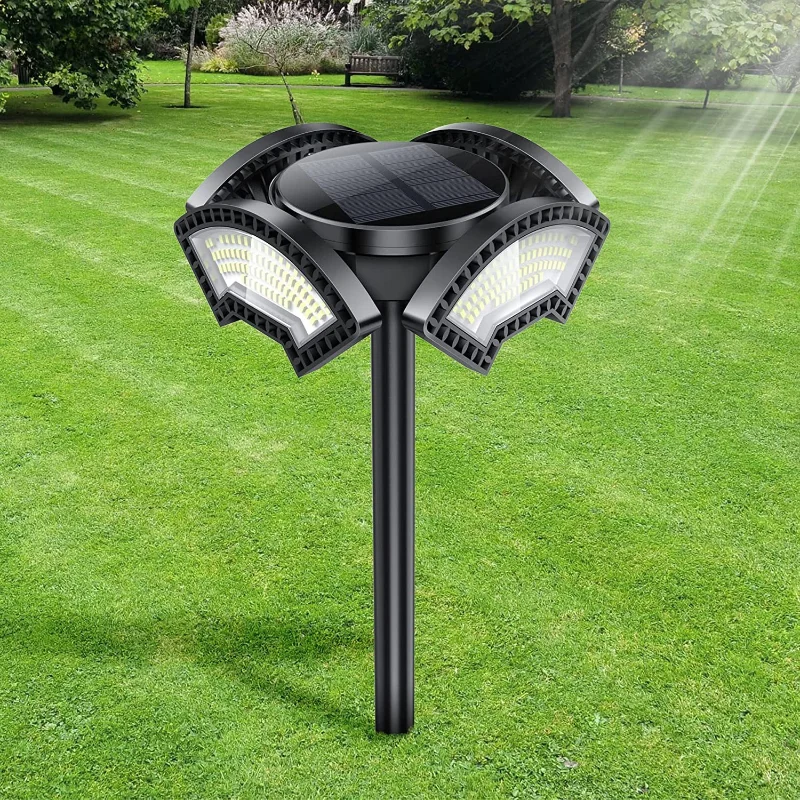 2023 Solar Lights 304LED fully lit outdoor garden floor mounted lawn lamps inductive suspended waterproof chandelier Lighting