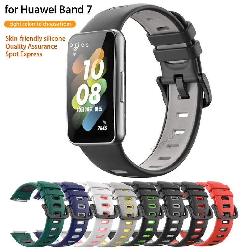 

Ремешок силиконовый для Huawei Watch Band 7, спортивный сменный смарт-браслет для Huawei Band 7