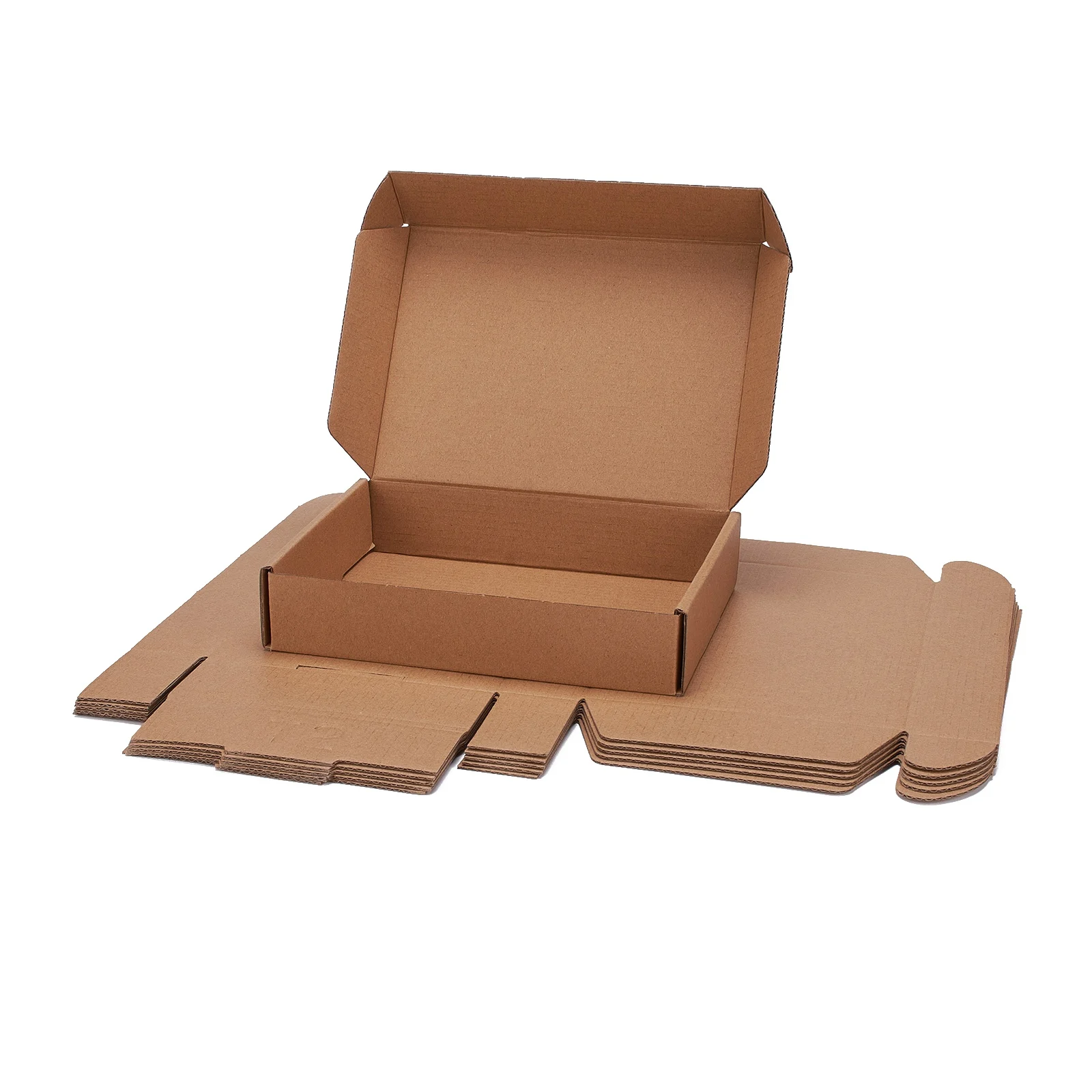 Corrugated Board Box Tan Postal Box For Diy Jewelry Box Packaging Craft Gift Wrapping