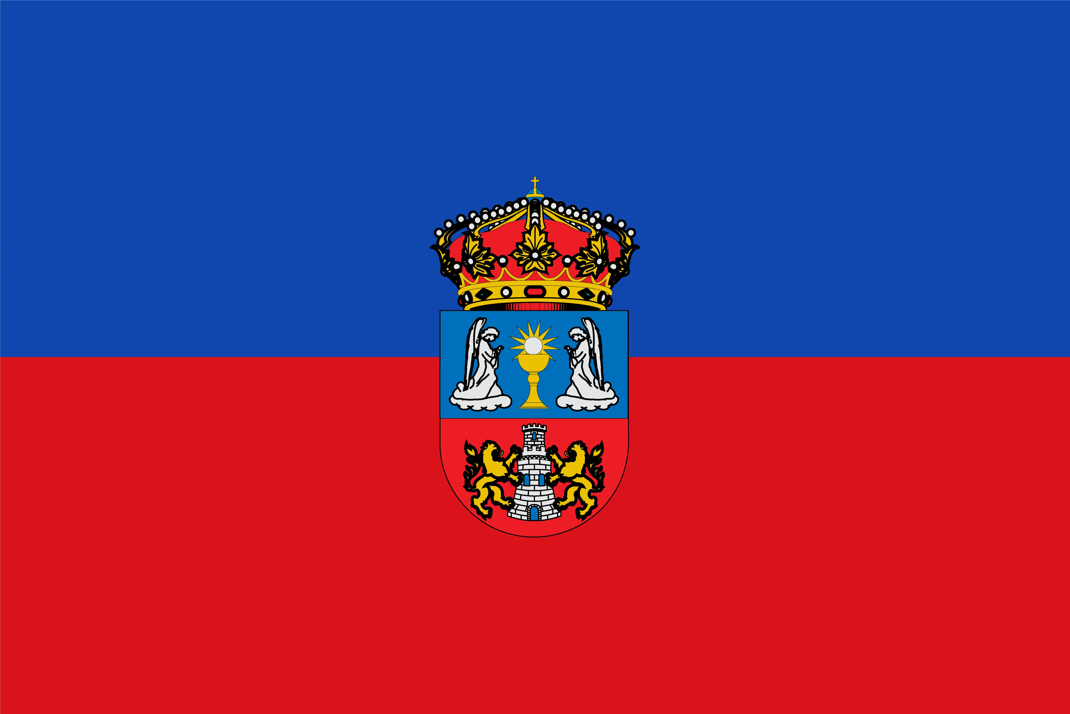 

The Spanish Flag of Lugo Is Used For Decoration