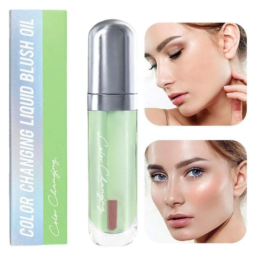 Color-changing Blush Oil Brighten Skin Tone Lasting Blush High-gloss Color Facial Blusher Makeup Easy Cosmetics Liquid Liqu Y2U2