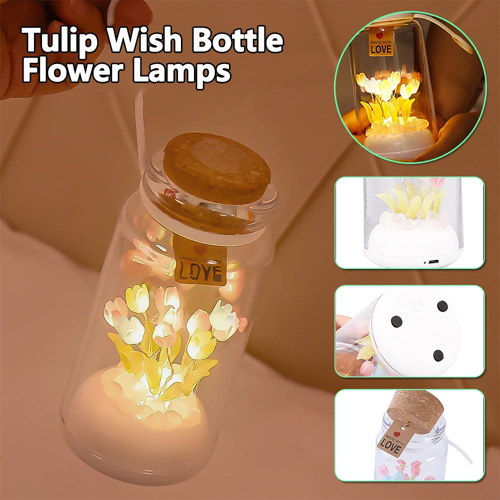 

Лампы в виде цветов, стеклянная крышка, USB 3-gear, 5 В, 3 Вт, 500 мАч