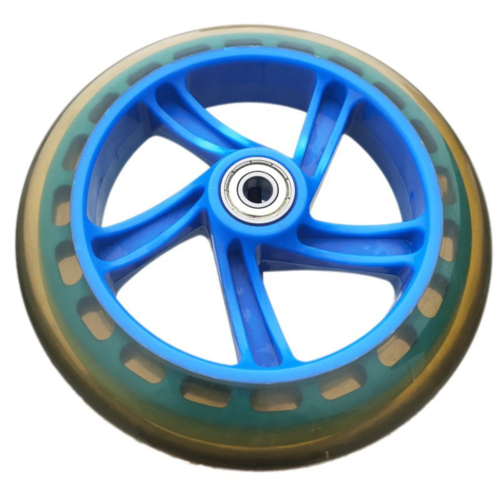 6 Inch Scooter Wheel Scooter Universal Wheels 6 Inch Wheel Front Wheels High Elasticity No Noise Push/Kick/Stunt