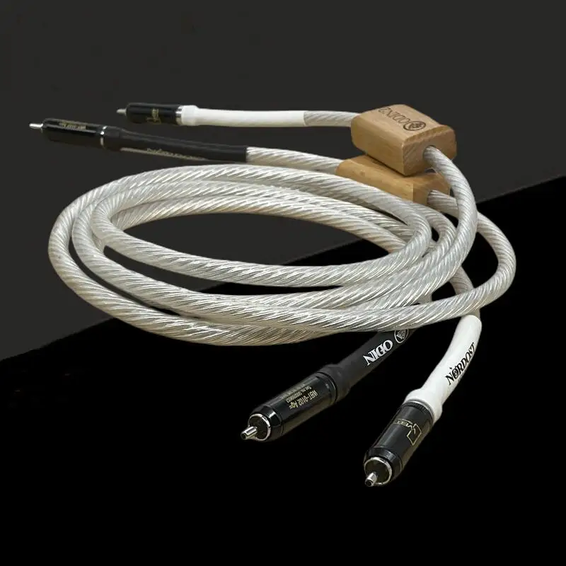 Высококачественный аудиокабель Nordost Odin2 серебристого цвета с разъемом RCA на RCA, усилитель аудиокабеля, CD-плеер, кабель для подключения HiFi