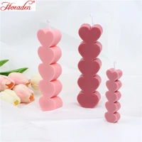 heart shape candle mold clear cylinder candle mould for wedding party dinner candle making diy handmade scented candles new 2022